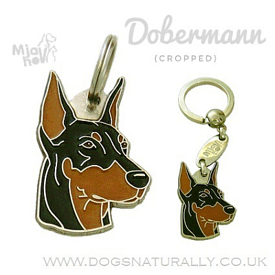 Dobermann Dog Tag (Cropped)